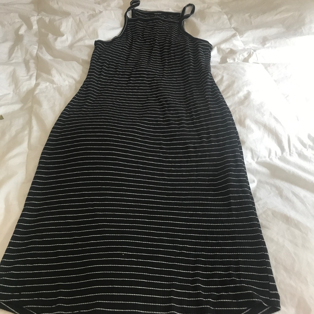Black & white stripped pencil mini dress
